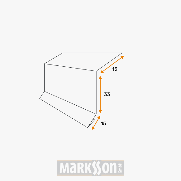 Планка примыкания в штробу