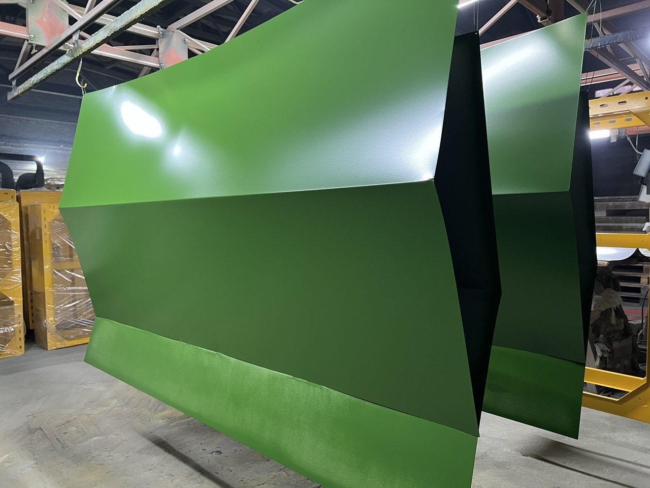 Порошковая покраска в цвет RAL желтый